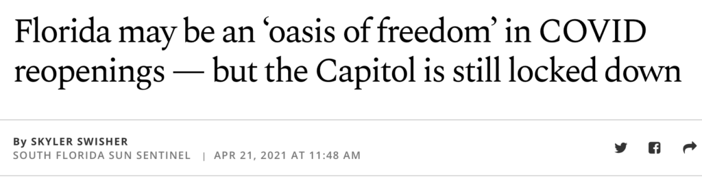 Headline - Capitol is still locked down