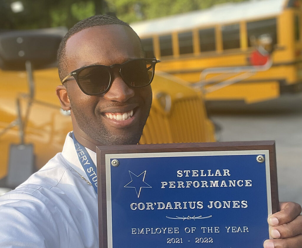 Cor'Darius Jones was named Stellar Employee of the Year